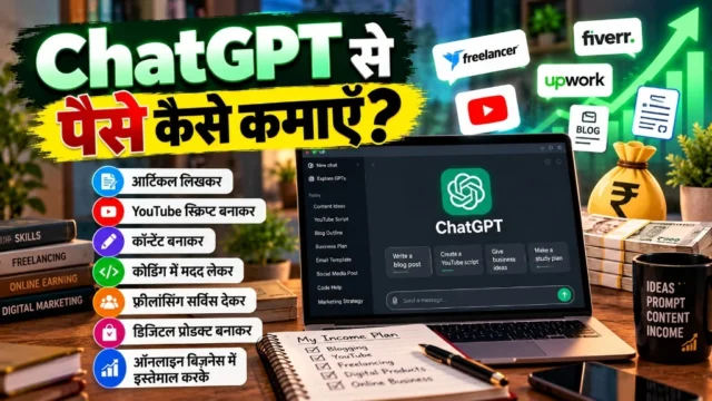 ChatGPT से पैसे कैसे कमाएं – 2026 में 5 आसान और असरदार तरीक़े
